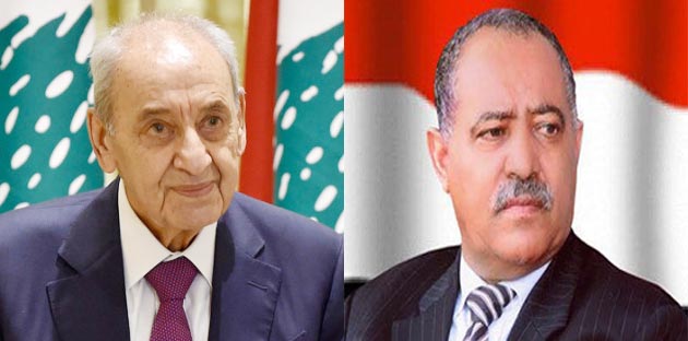 رئيس مجلس النواب يهنئ نظيره اللبناني بعيد المقاومة والتحرير