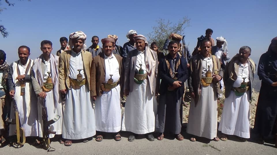 يتقدمهم عضو مجلس النواب  الناحية قبائل  مديرية وصاب العالي تؤكد الجهوزية والوفاء لدماء الشهداء.